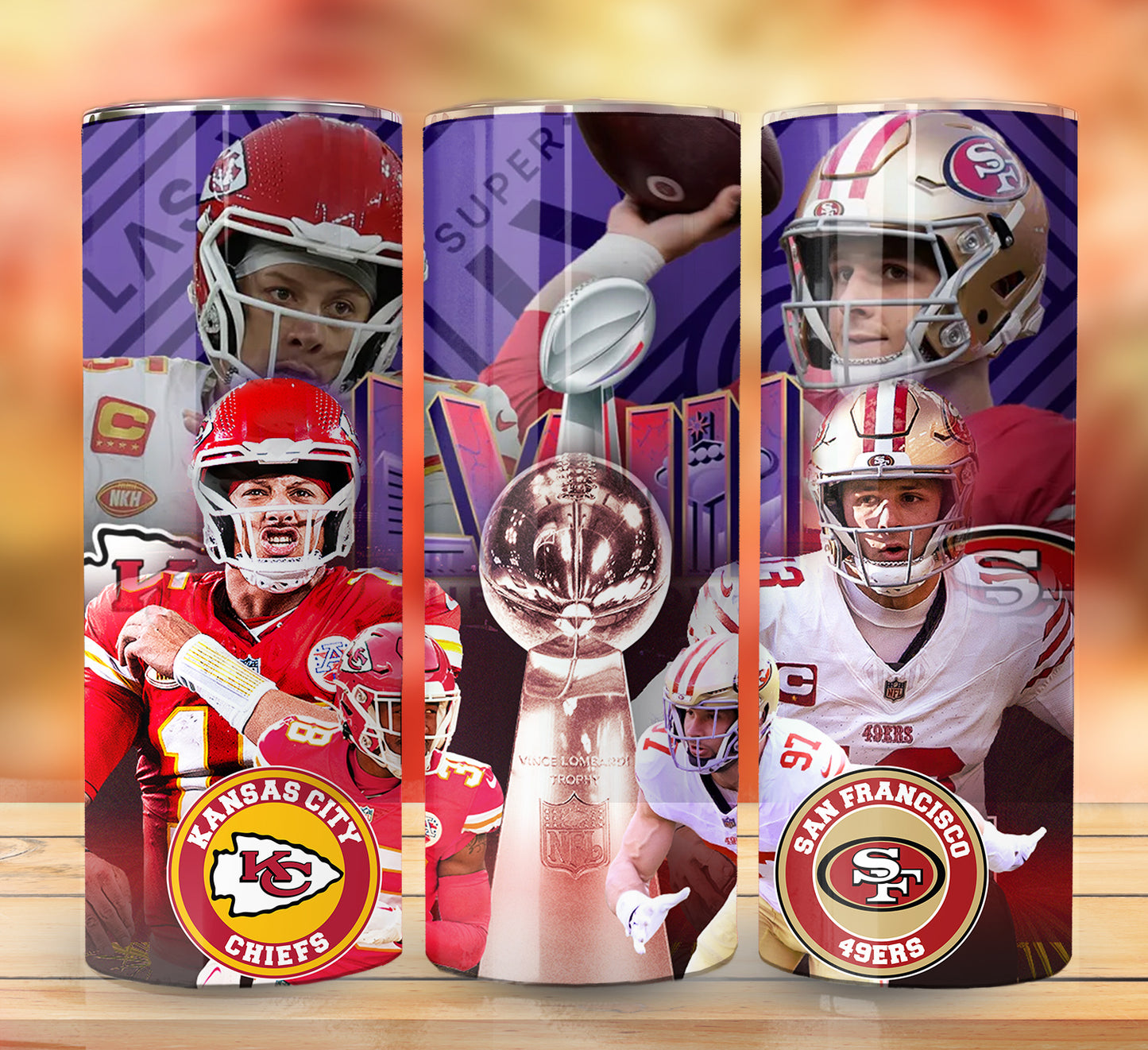 Football 20oz Sublimation Tumbler Images Bundle