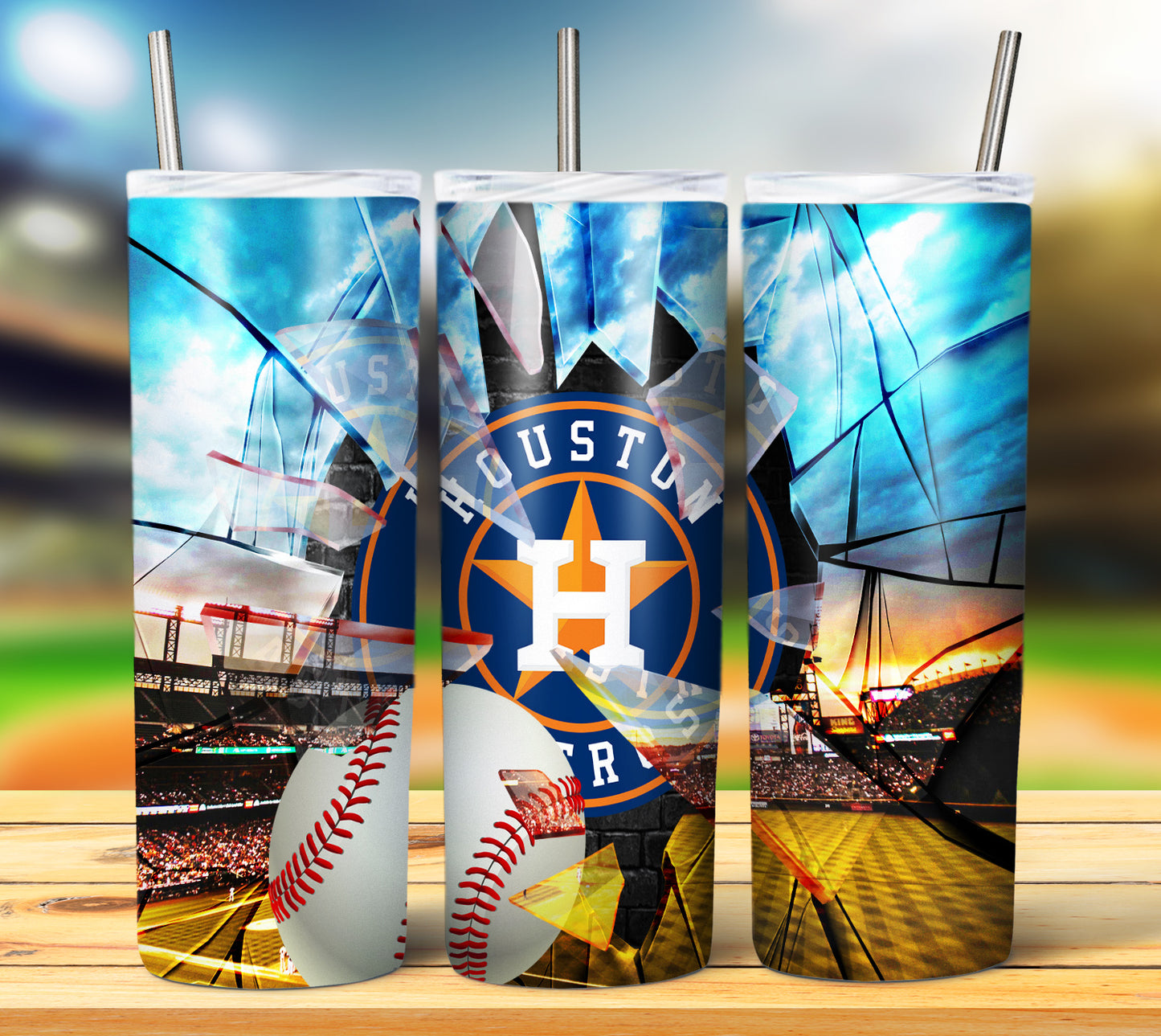 Baseball 20oz Sublimation Tumbler Image