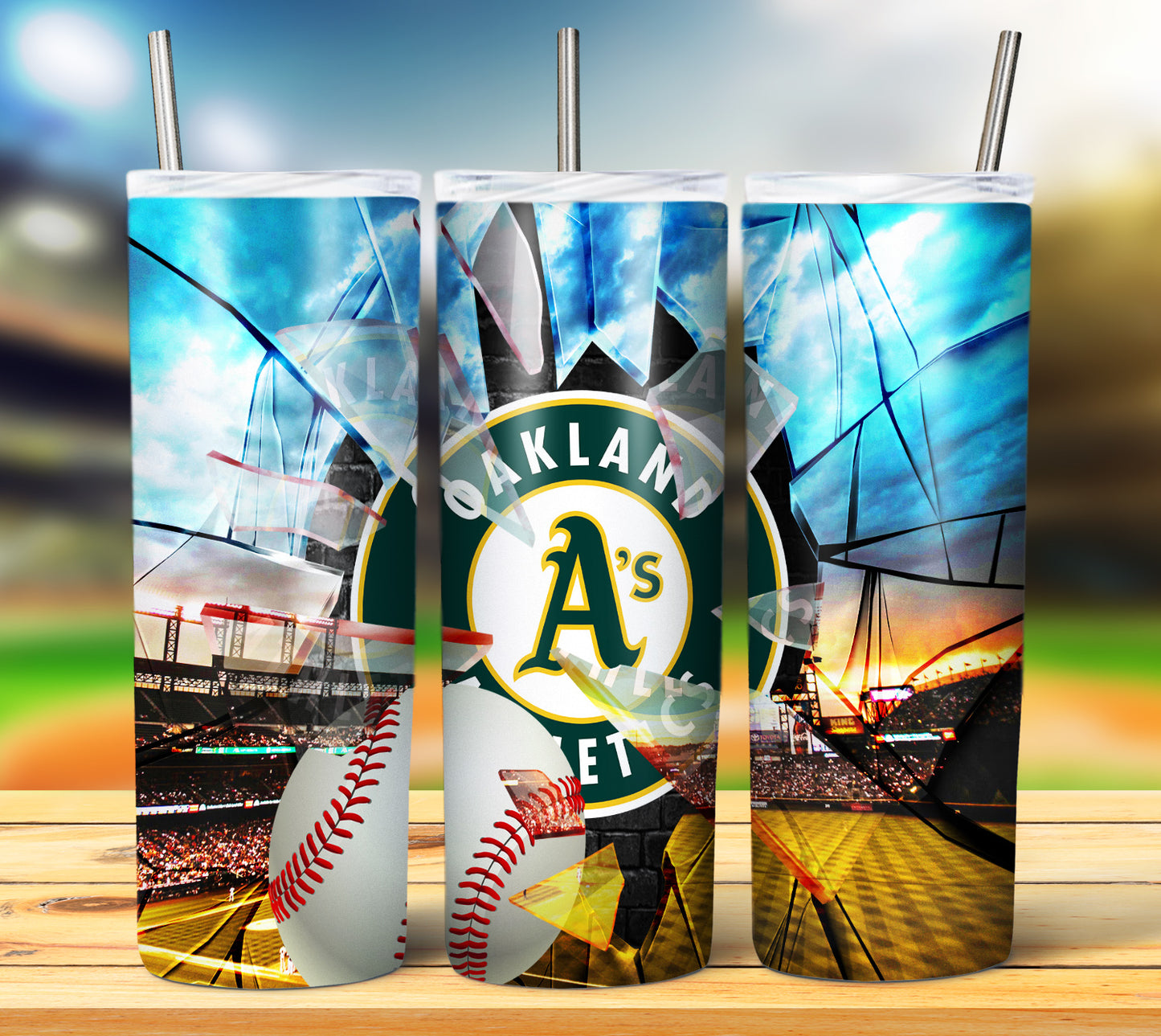 Baseball 20oz Sublimation Tumbler Image