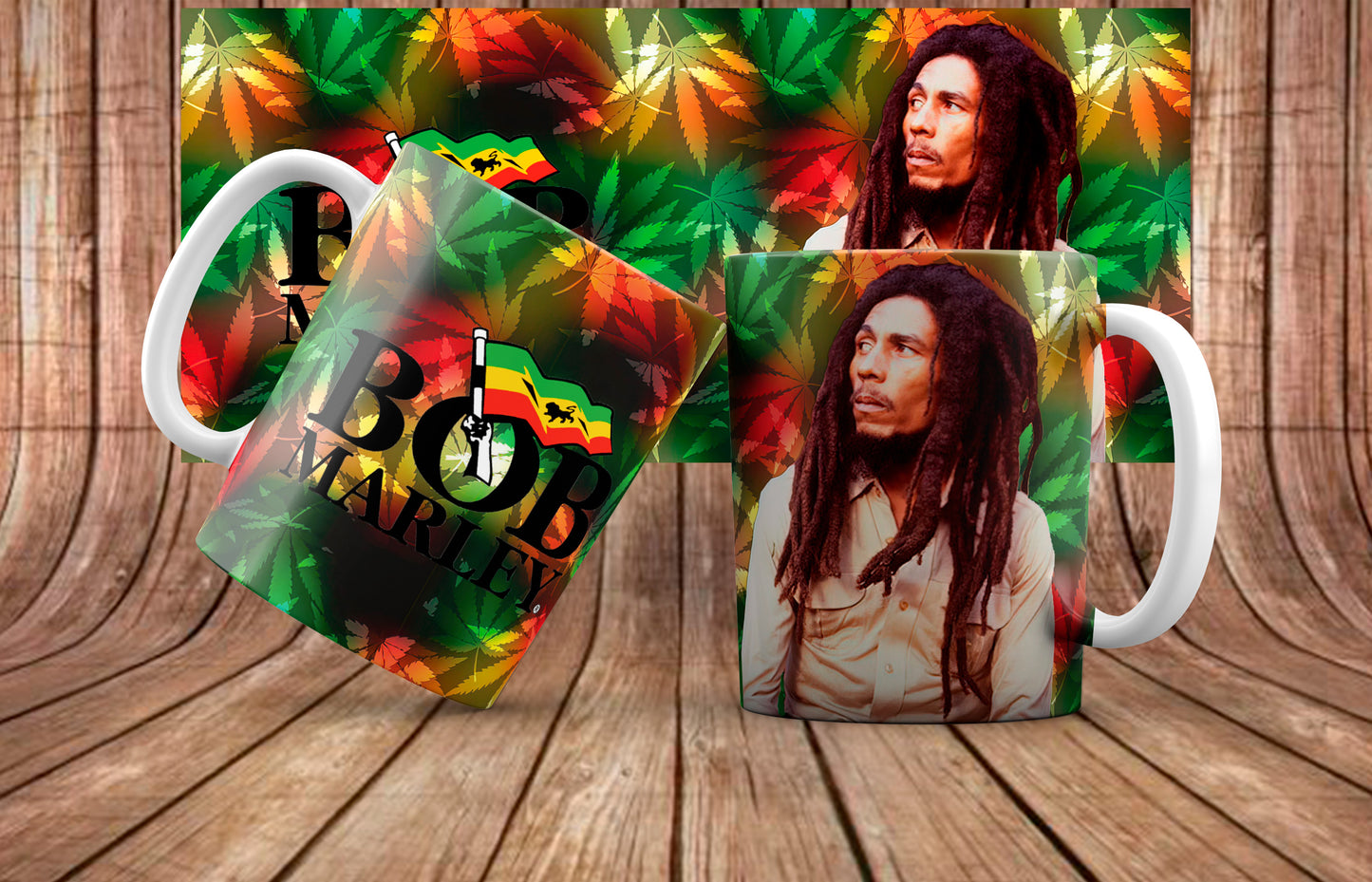 Bob Marley Mug Sublimation Images Bundle 11/15oz