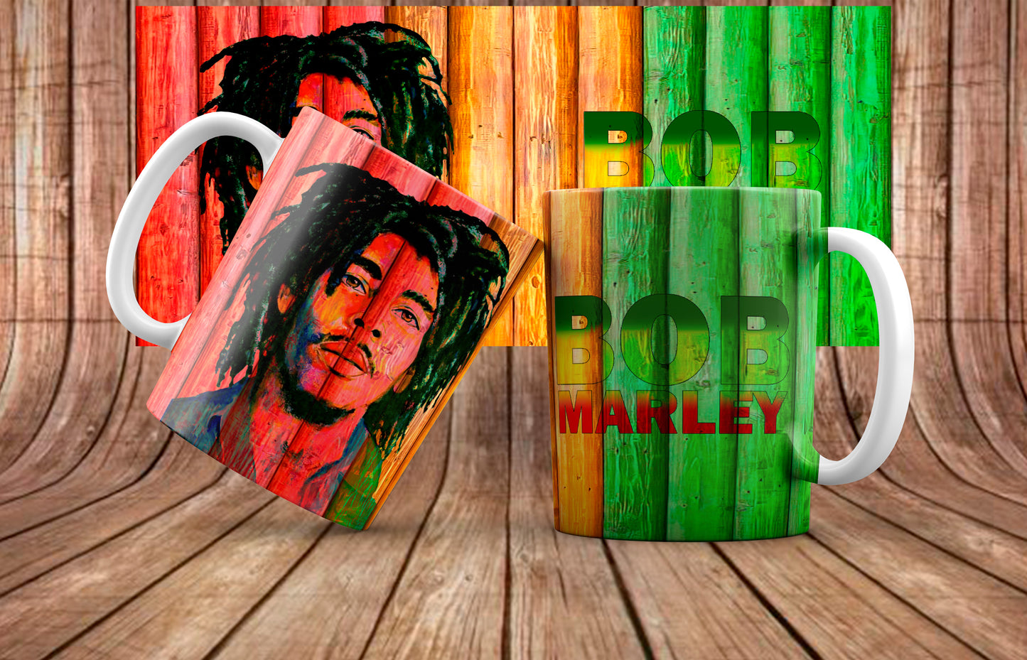 Bob Marley Mug Sublimation Images Bundle 11/15oz