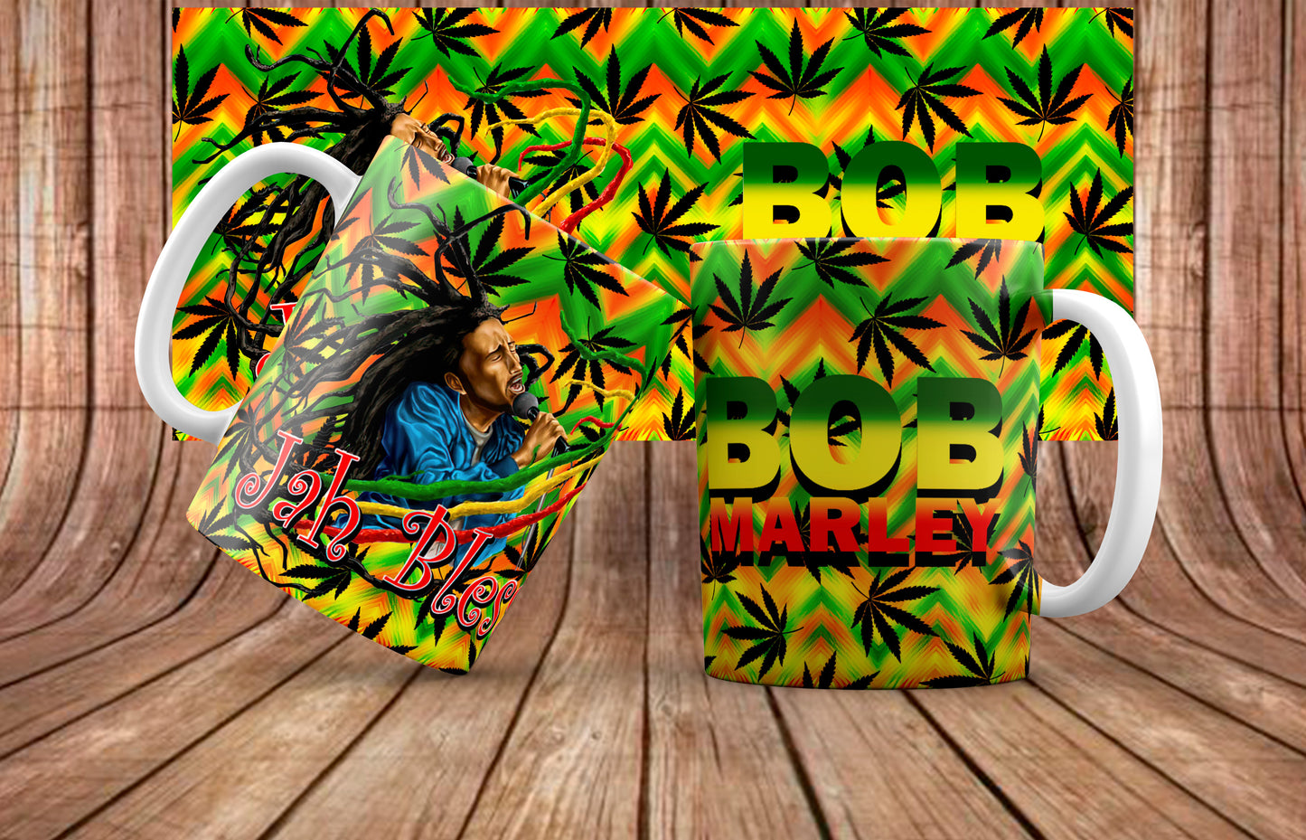 Bob Marley Mug Sublimation Images Bundle 11/15oz