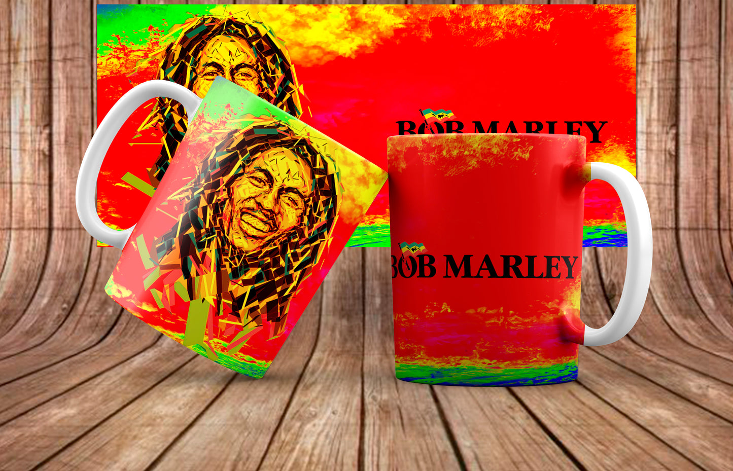 Bob Marley Mug Sublimation Images Bundle 11/15oz