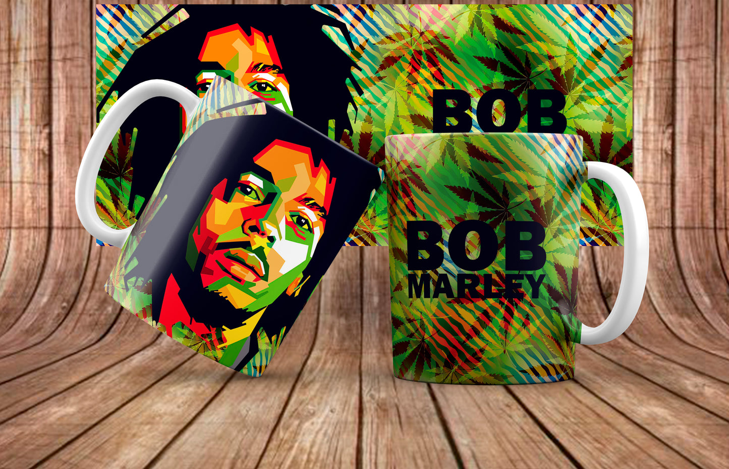 Bob Marley Mug Sublimation Images Bundle 11/15oz