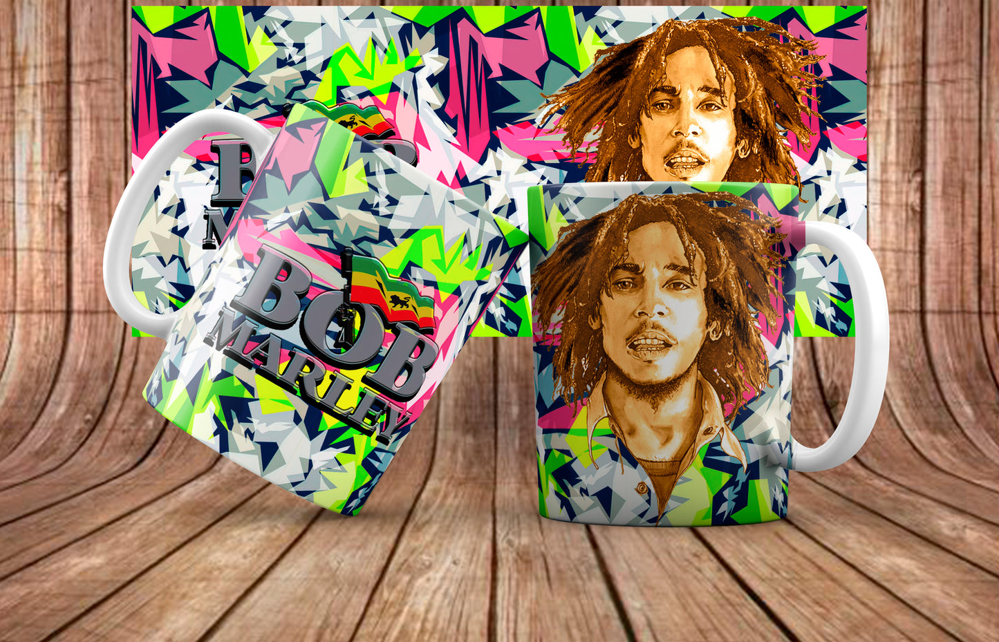 Bob Marley Mug Sublimation Images Bundle 11/15oz