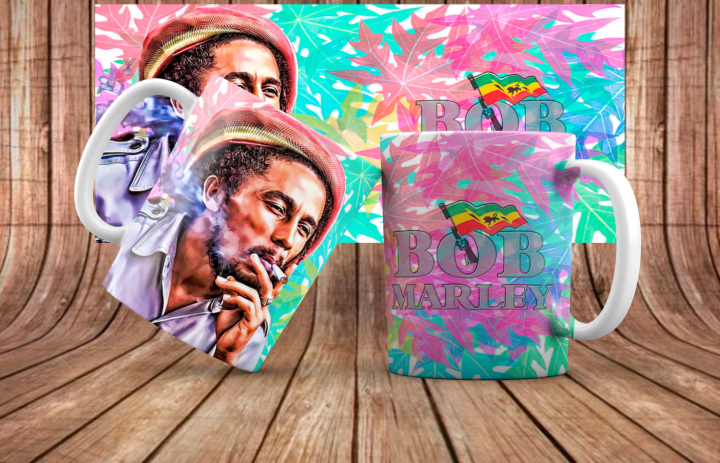 Bob Marley Mug Sublimation Images Bundle 11/15oz