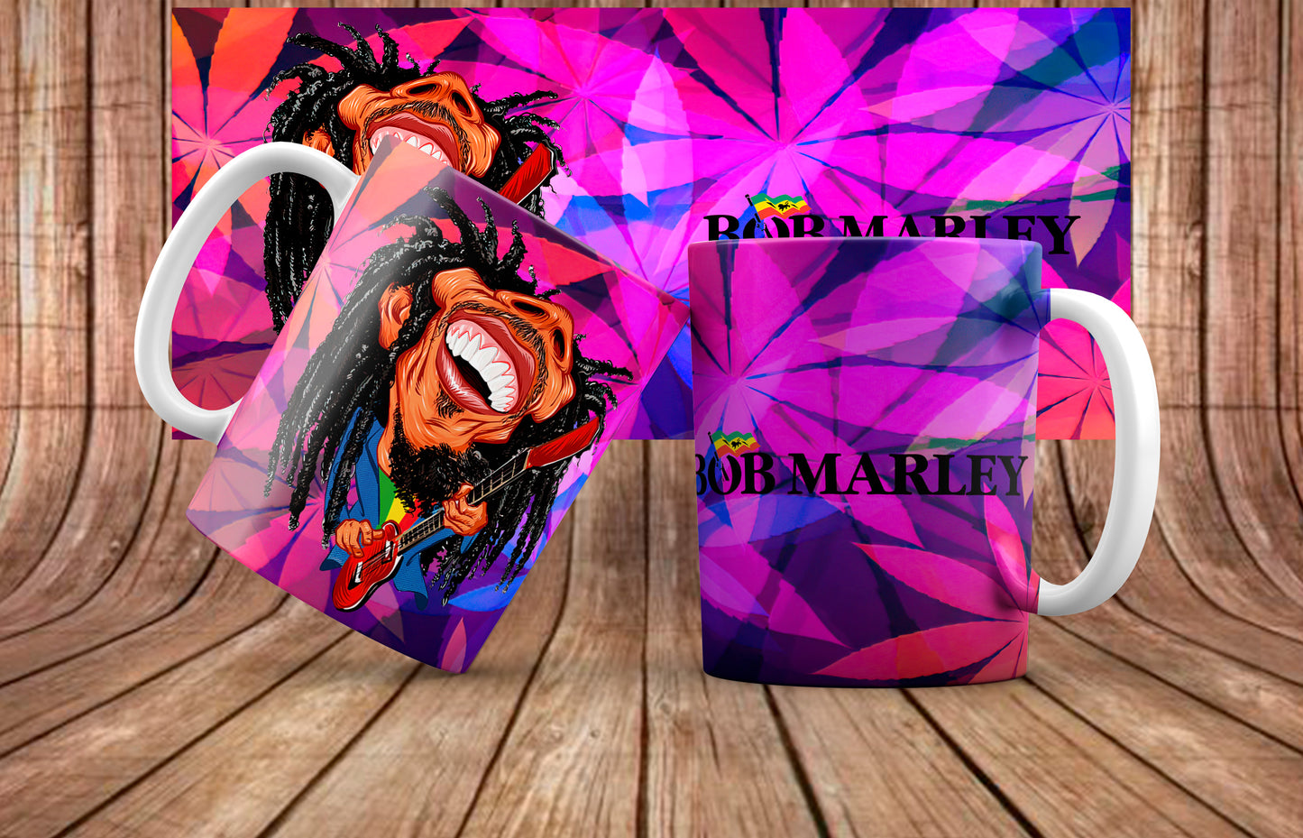 Bob Marley Mug Sublimation Images Bundle 11/15oz