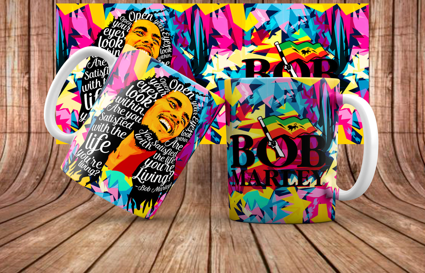 Bob Marley Mug Sublimation Images Bundle 11/15oz