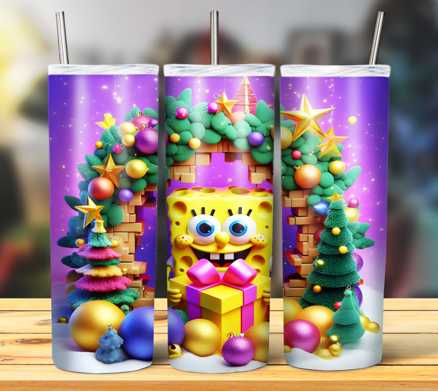 60+ 3D Christmas Sublimation 20oz Images Bundle