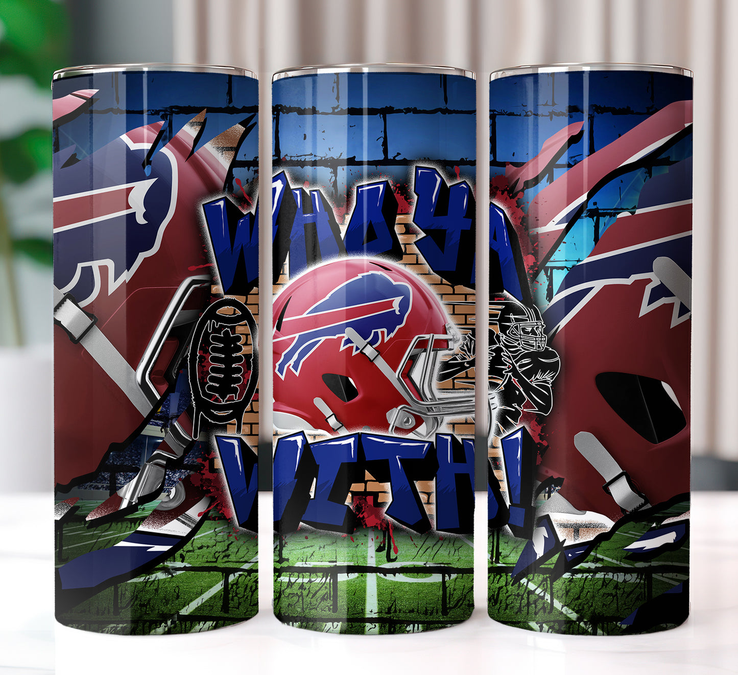 Football Sublimation 20oz Tumbler Images