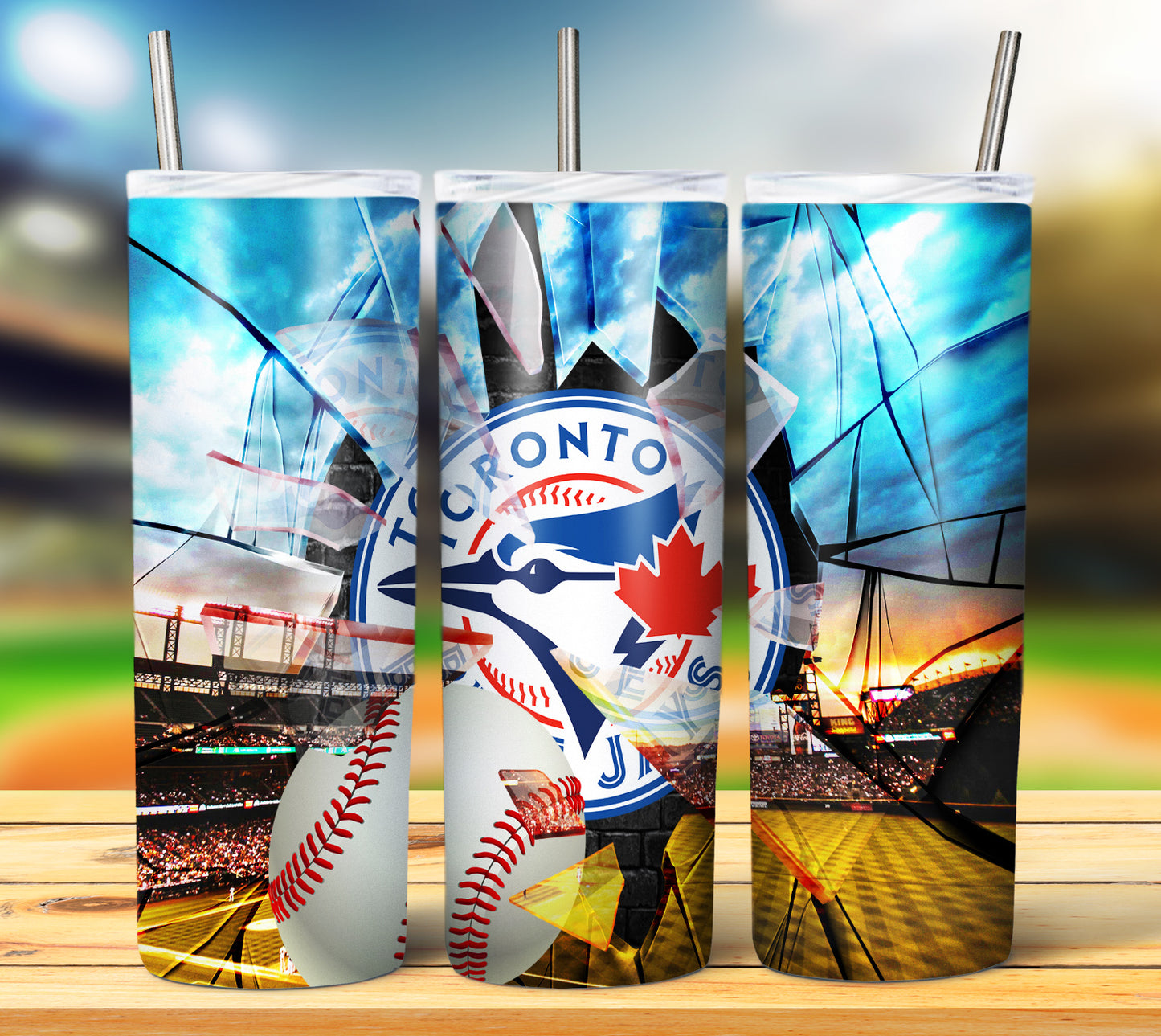 Baseball 20oz Sublimation Tumbler Image