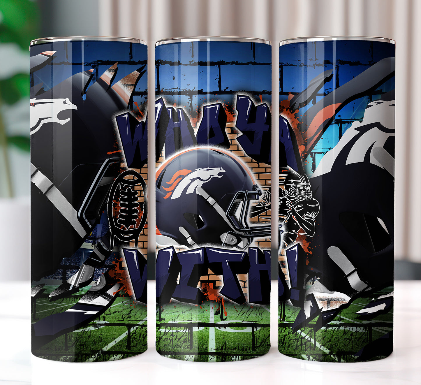 Football Sublimation 20oz Tumbler Images