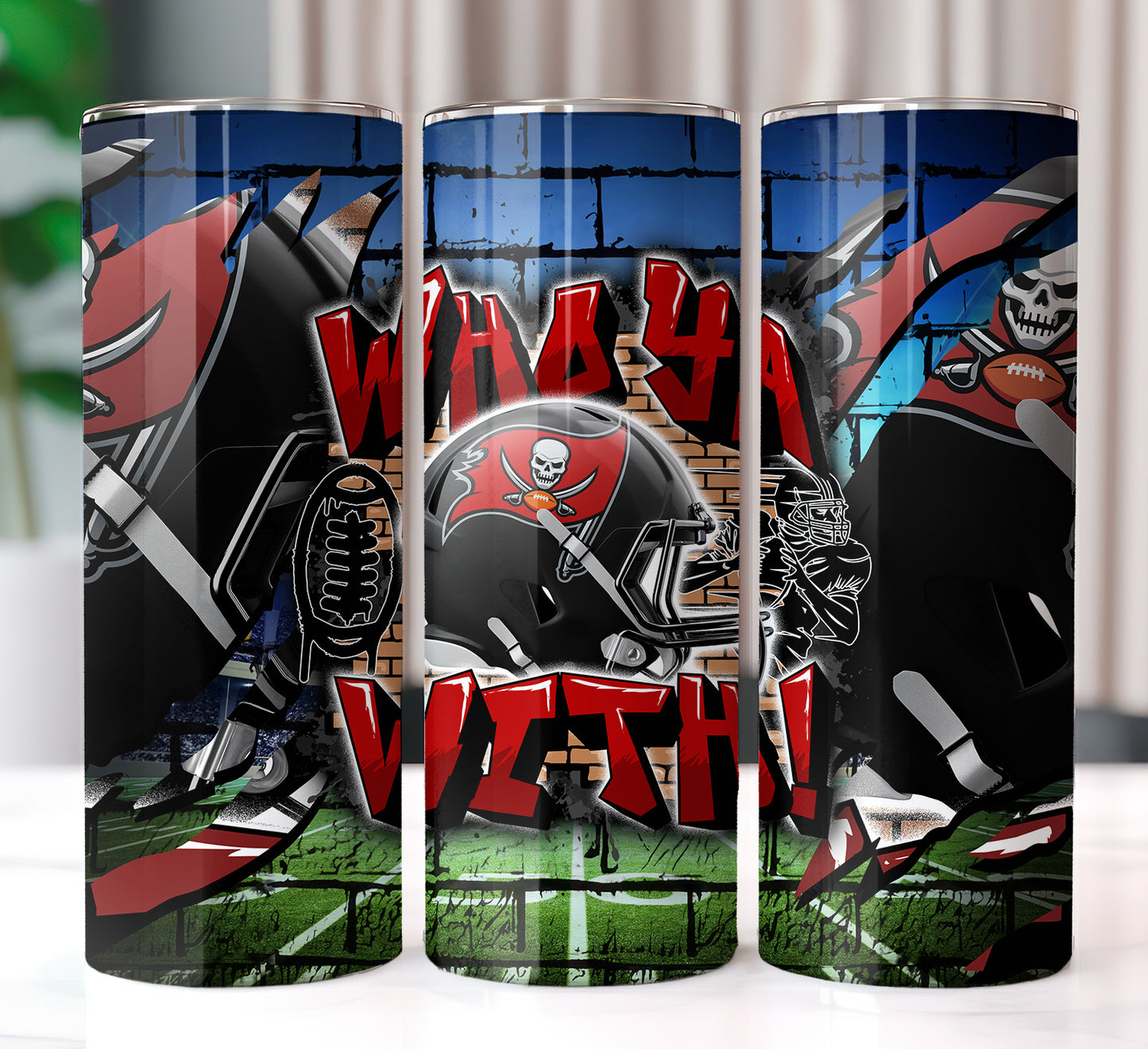 Football Sublimation 20oz Tumbler Images