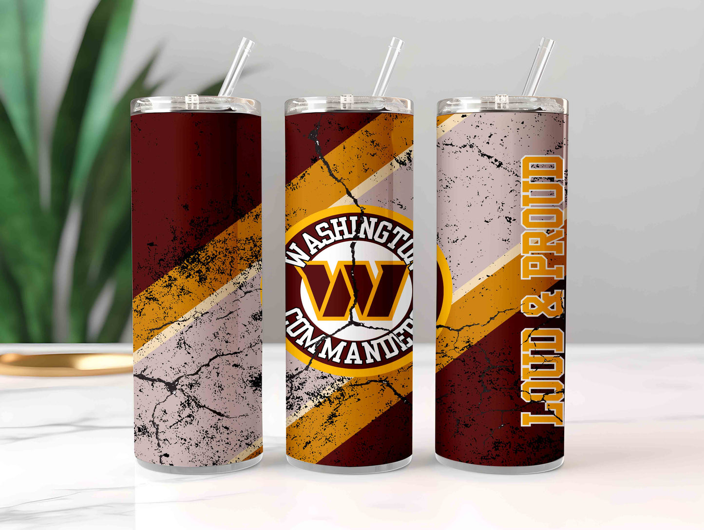 Football 20oz Sublimation Tumbler Image