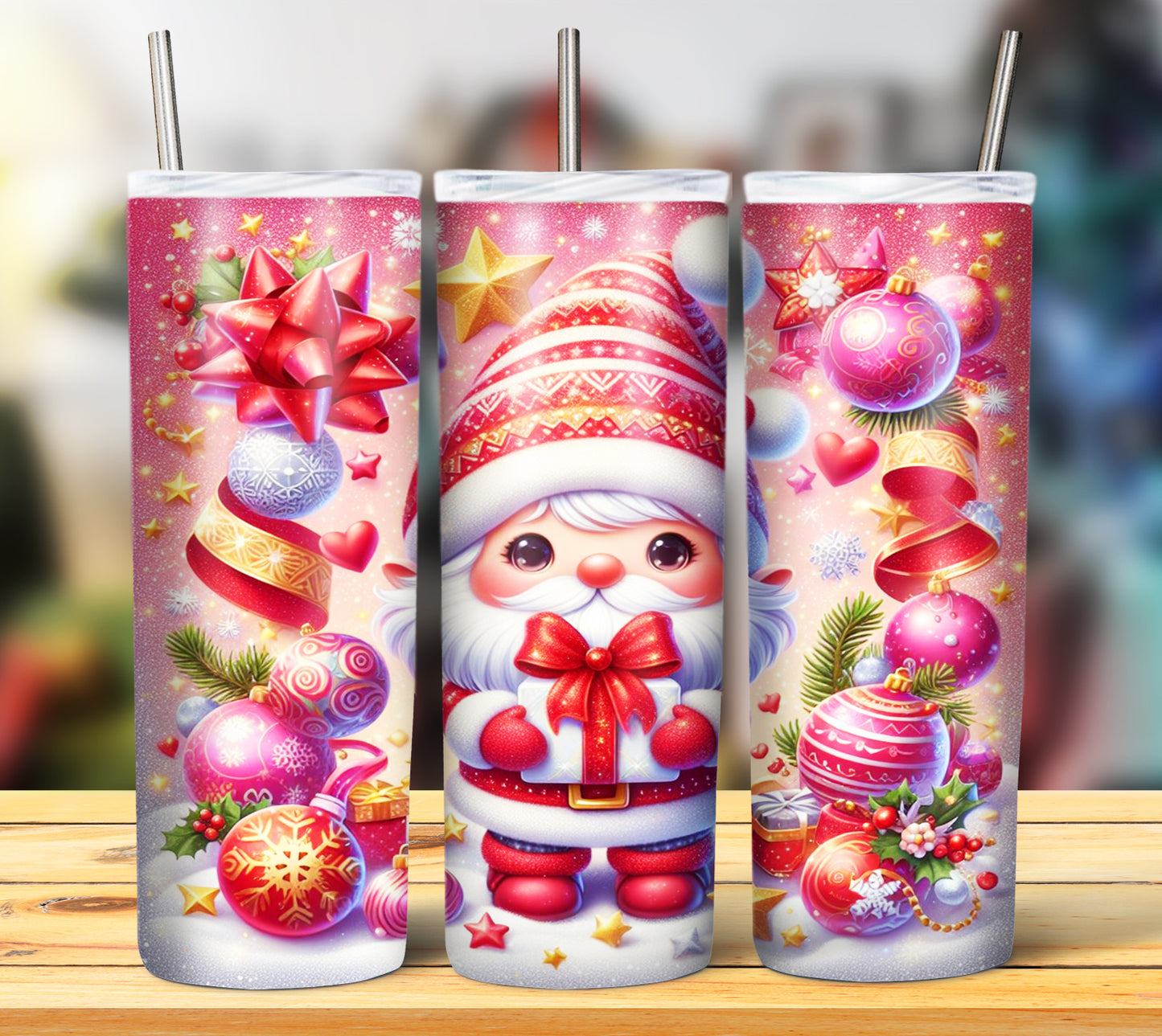 Christmas Gnomes Sublimation 20oz Images Bundle