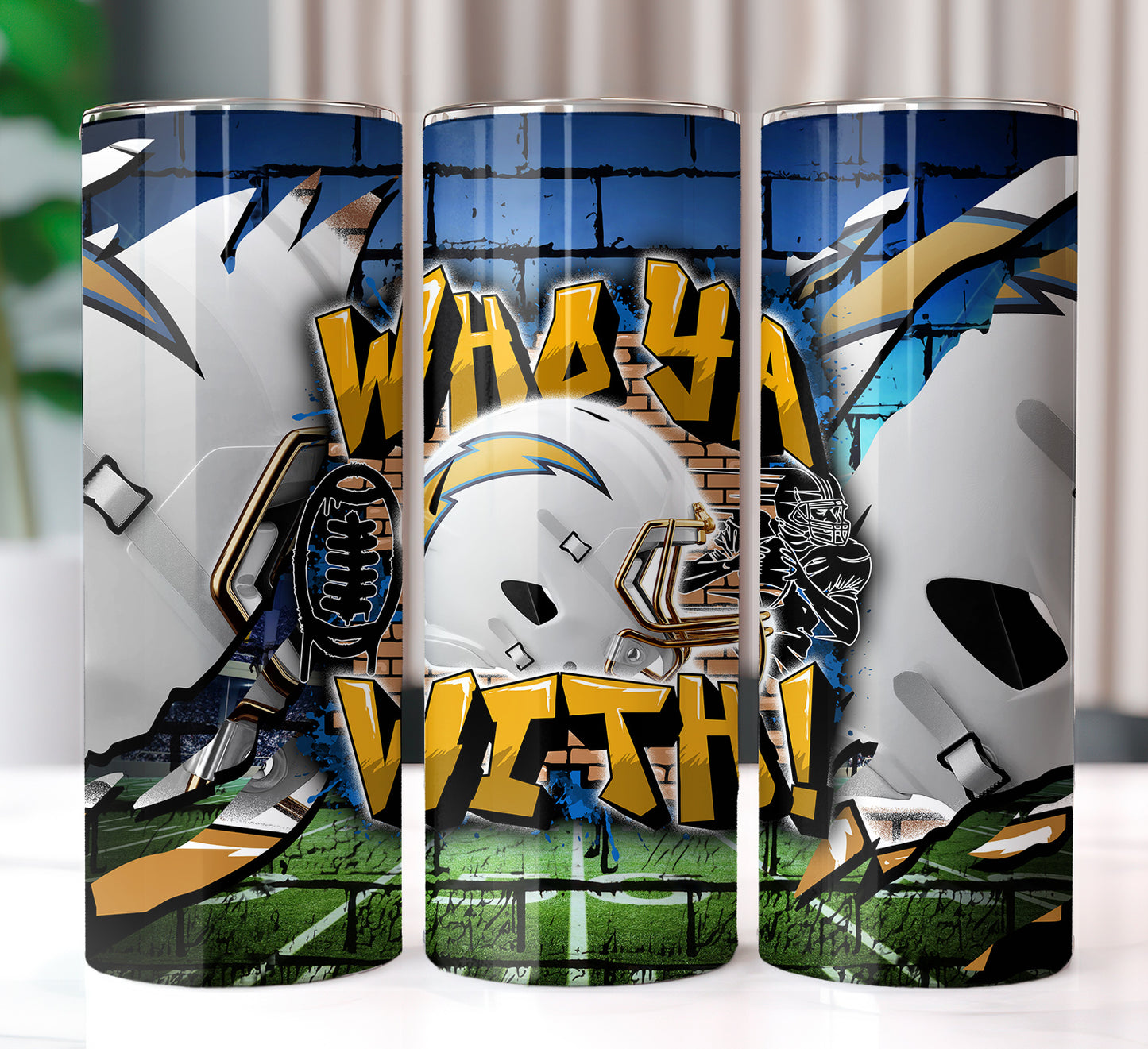 Football Sublimation 20oz Tumbler Images