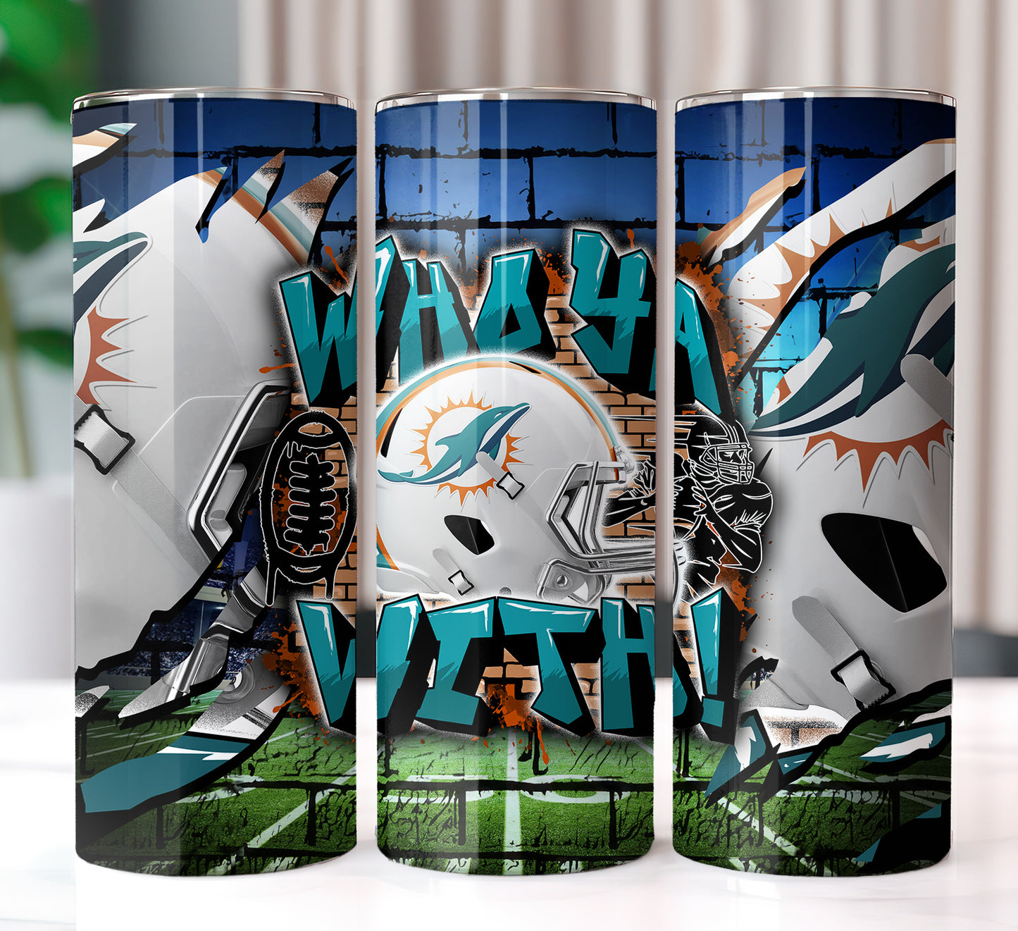 Football Sublimation 20oz Tumbler Images