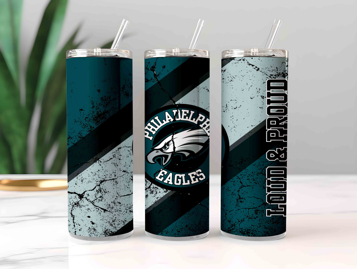 Football 20oz Sublimation Tumbler Image