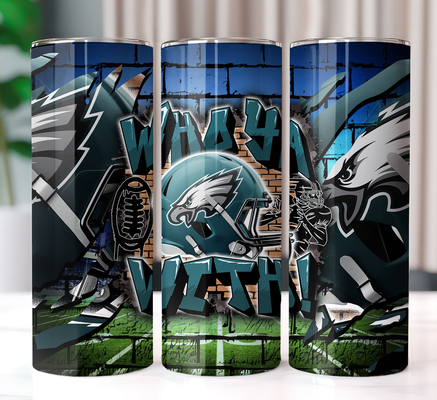 Football Sublimation 20oz Tumbler Images