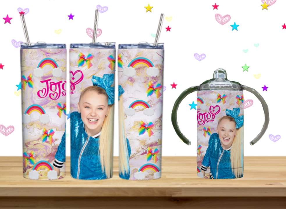 JoJo Kids Sublimation 12oz/15oz Tumbler/Sippy Cup Image Bundle