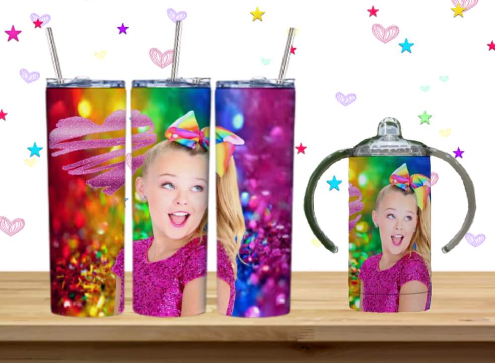 JoJo Kids Sublimation 12oz/15oz Tumbler/Sippy Cup Image Bundle