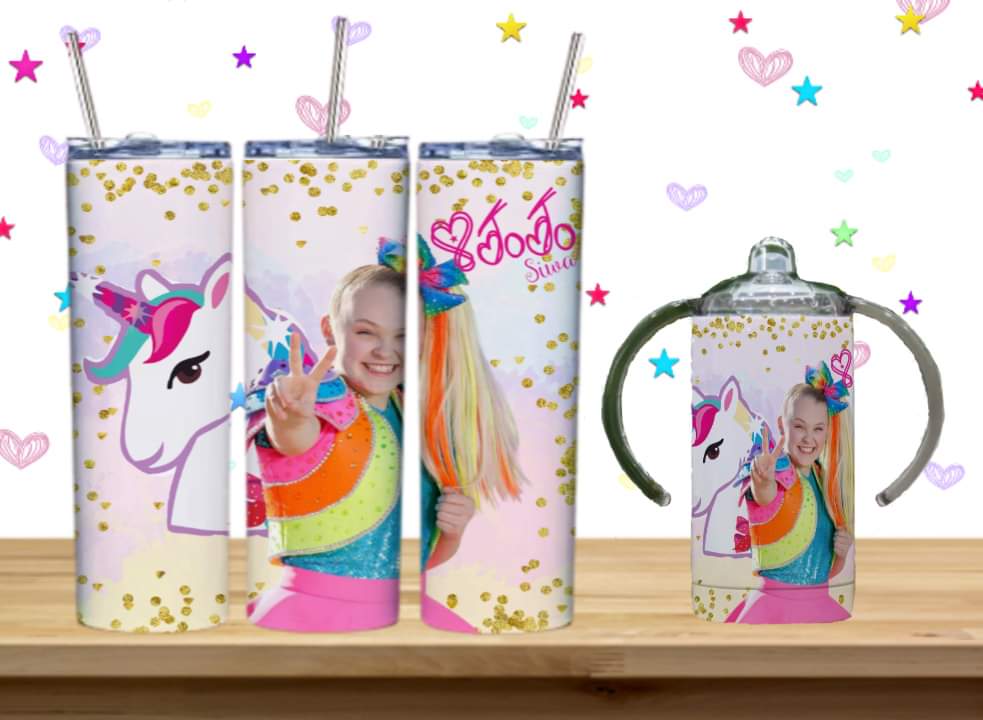 JoJo Kids Sublimation 12oz/15oz Tumbler/Sippy Cup Image Bundle