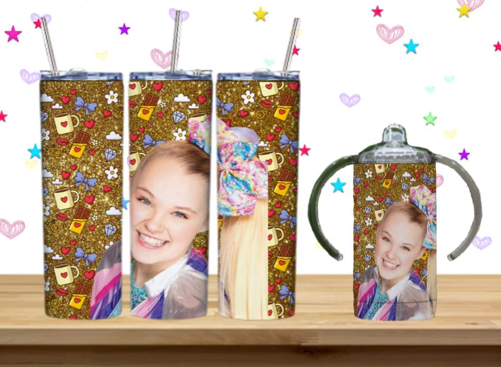 JoJo Kids Sublimation 12oz/15oz Tumbler/Sippy Cup Image Bundle