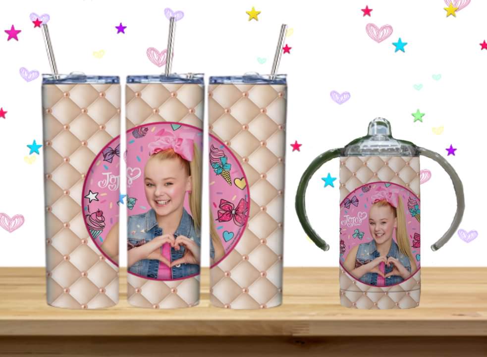 JoJo Kids Sublimation 12oz/15oz Tumbler/Sippy Cup Image Bundle