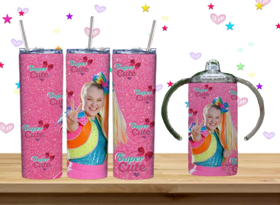 JoJo Kids Sublimation 12oz/15oz Tumbler/Sippy Cup Image Bundle