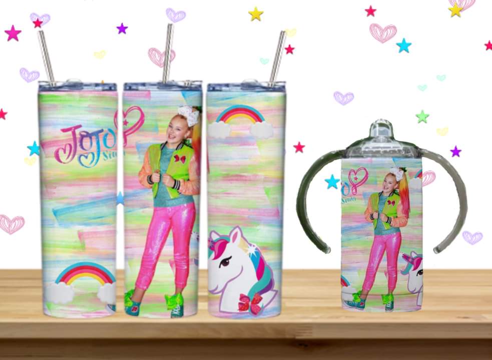 JoJo Kids Sublimation 12oz/15oz Tumbler/Sippy Cup Image Bundle