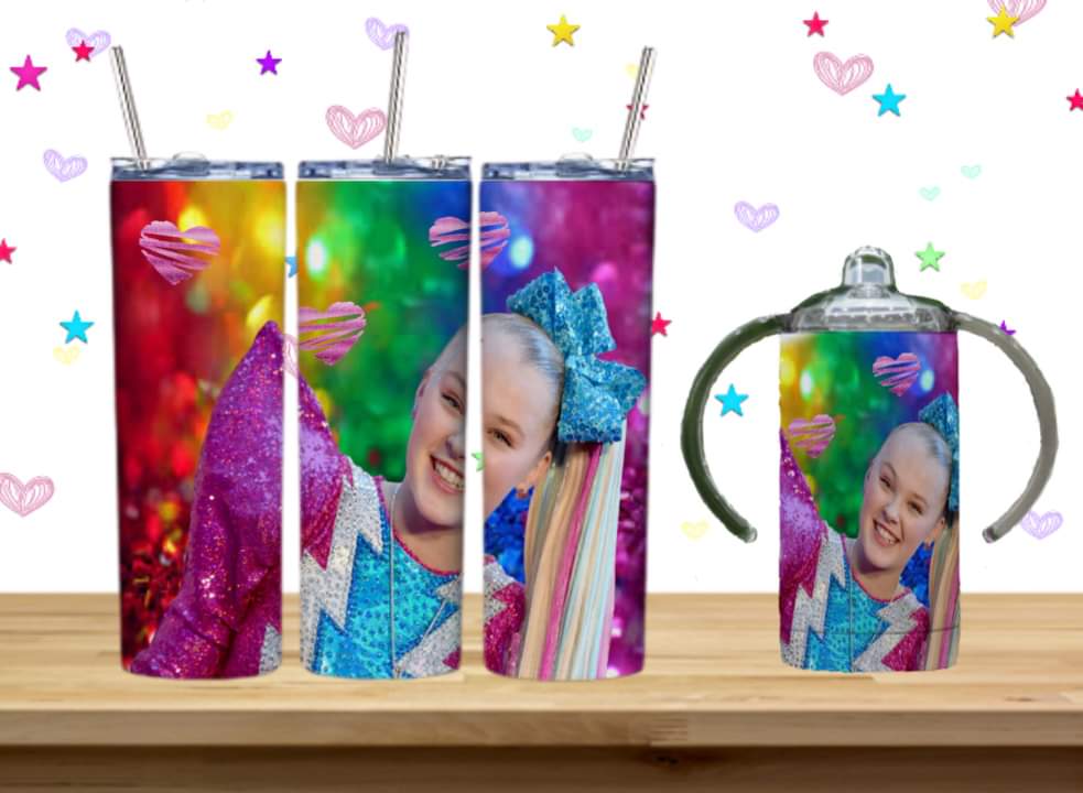 JoJo Kids Sublimation 12oz/15oz Tumbler/Sippy Cup Image Bundle