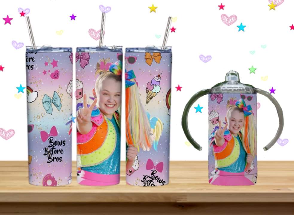 JoJo Kids Sublimation 12oz/15oz Tumbler/Sippy Cup Image Bundle