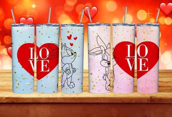 Cute Valentine Sublimation 20oz Tumbler/Mug/Pillow/T-Shirt Images Bundle