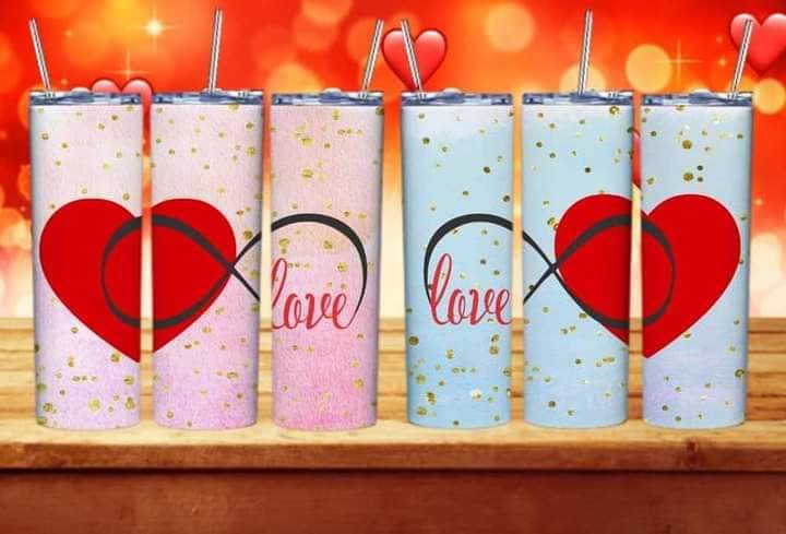 Cute Valentine Sublimation 20oz Tumbler/Mug/Pillow/T-Shirt Images Bundle