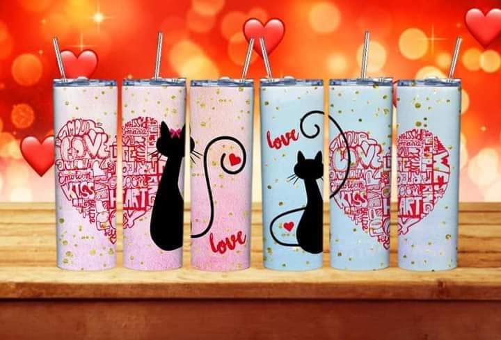 Cute Valentine Sublimation 20oz Tumbler/Mug/Pillow/T-Shirt Images Bundle