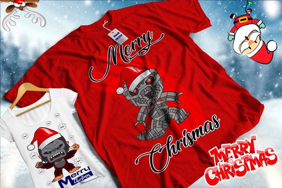 Christmas Chibi Sublimation T-Shirt/DTF Images Bundle