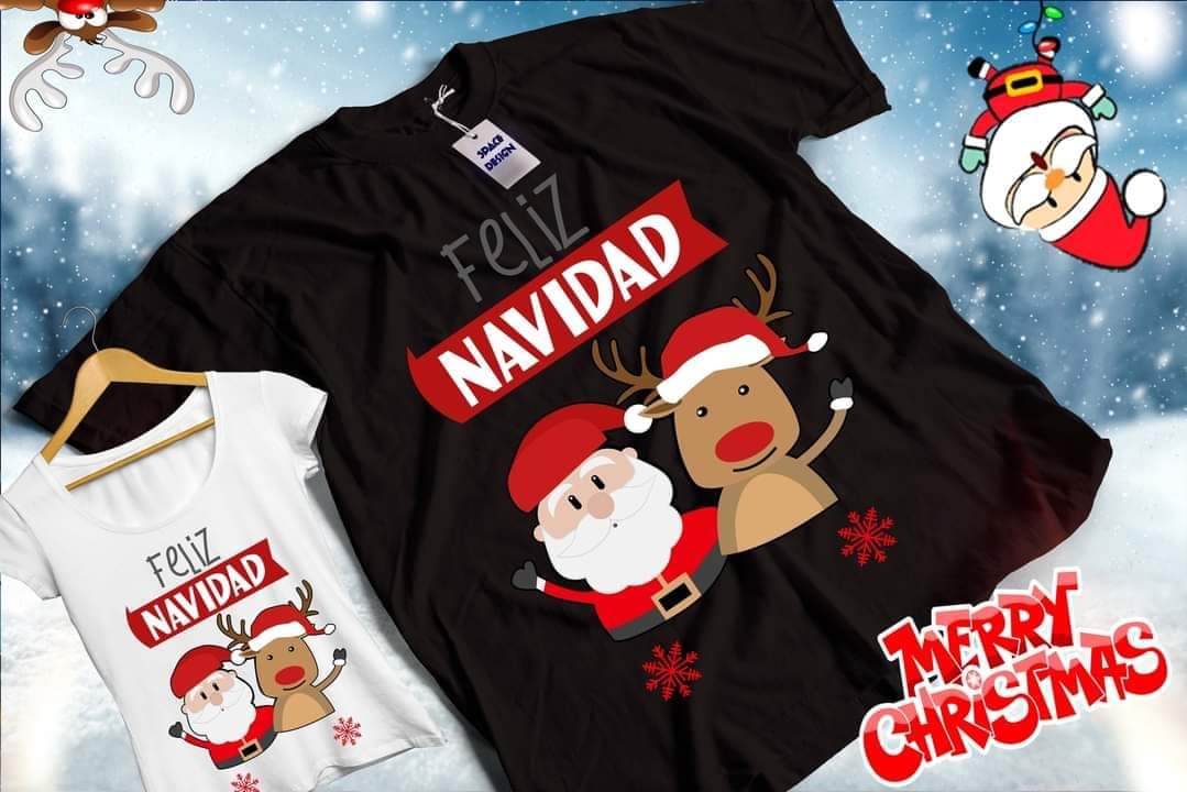 Christmas Chibi Sublimation T-Shirt/DTF Images Bundle