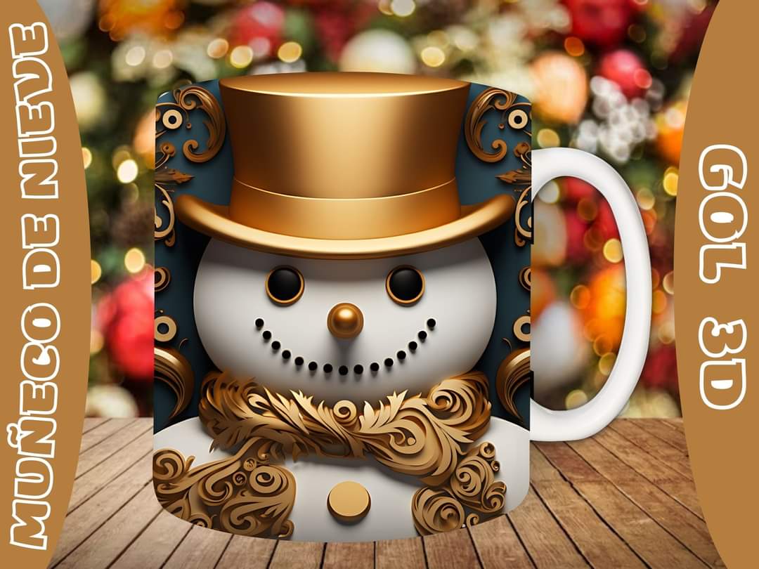 20+ Christmas SnoMan Sublimation Mug Images Bundle