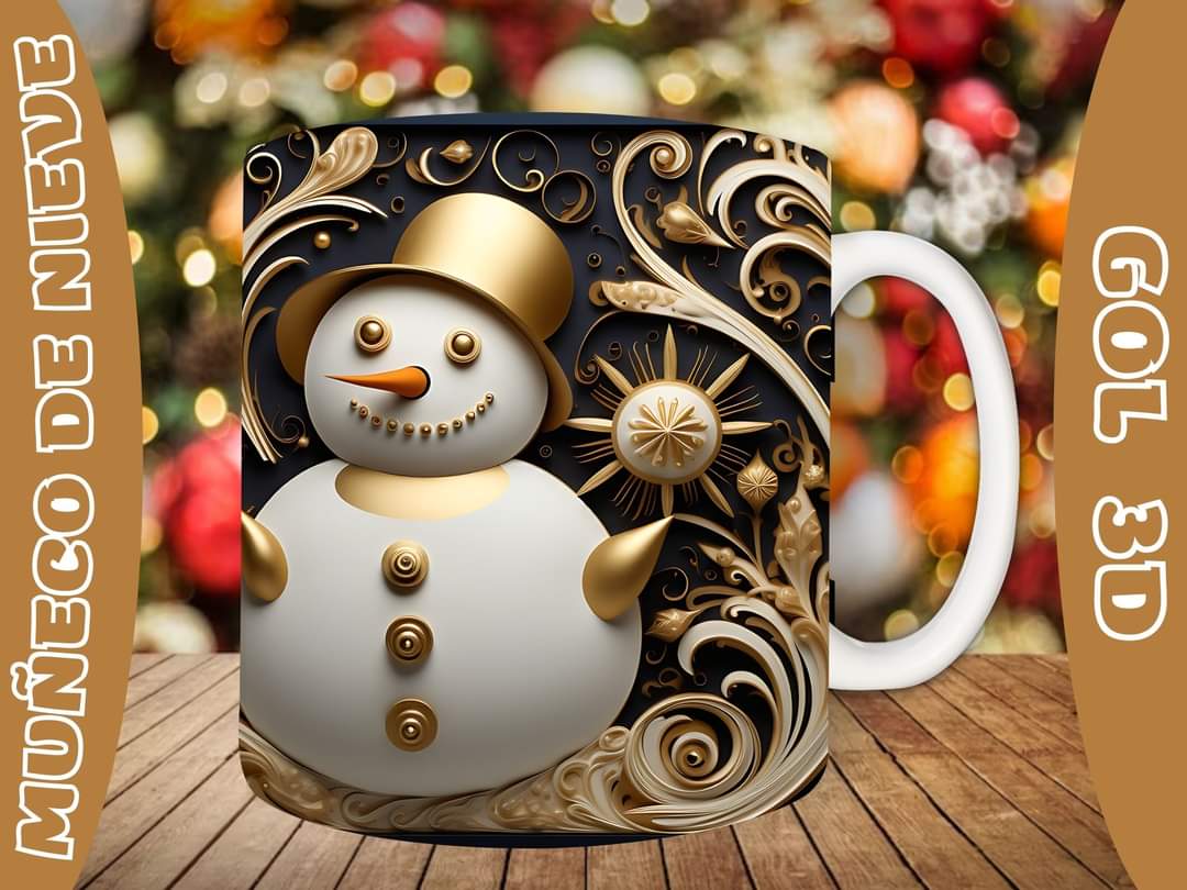 20+ Christmas SnoMan Sublimation Mug Images Bundle