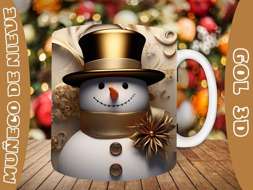 20+ Christmas SnoMan Sublimation Mug Images Bundle