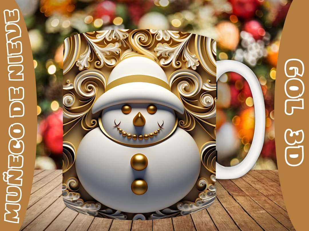 20+ Christmas SnoMan Sublimation Mug Images Bundle