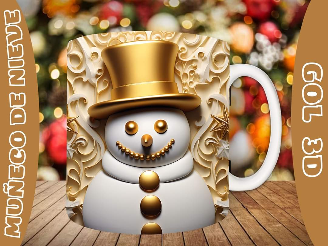 20+ Christmas SnoMan Sublimation Mug Images Bundle