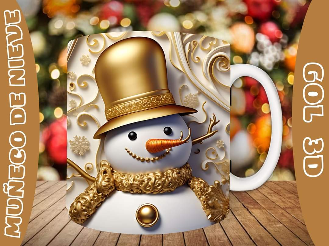 20+ Christmas SnoMan Sublimation Mug Images Bundle