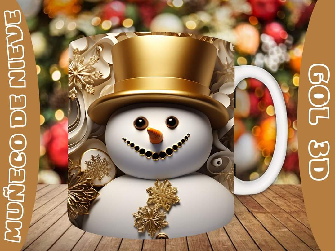 20+ Christmas SnoMan Sublimation Mug Images Bundle