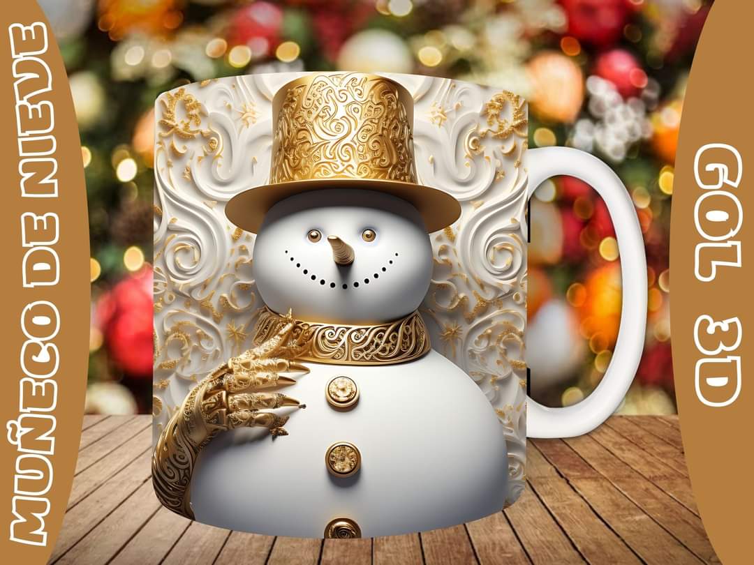 20+ Christmas SnoMan Sublimation Mug Images Bundle