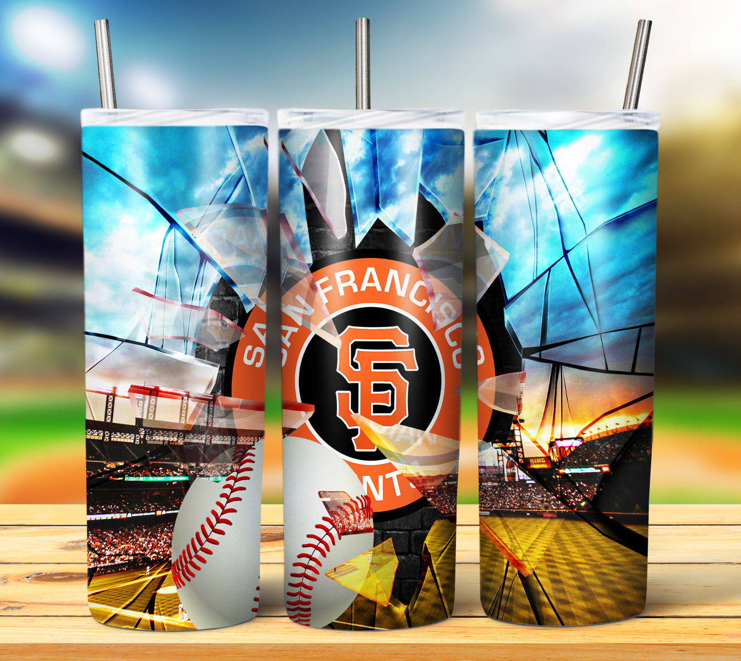 Baseball 20oz Sublimation Tumbler Image