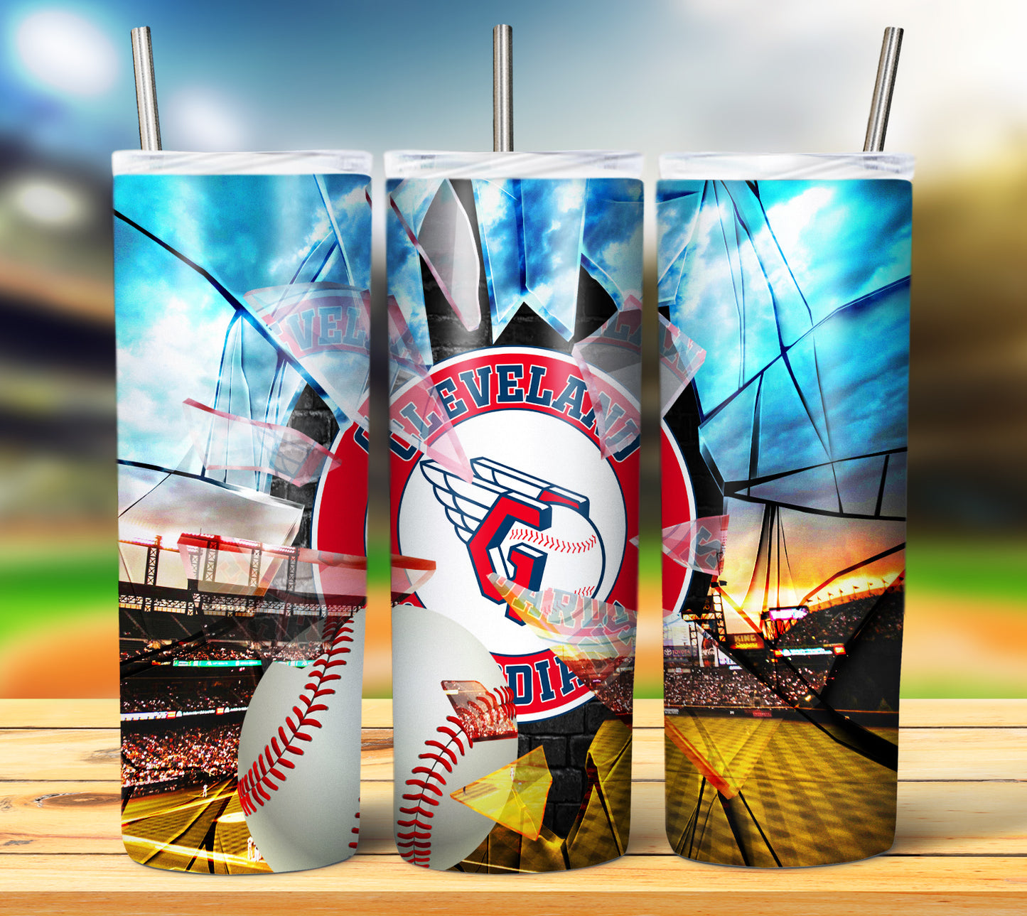 Baseball 20oz Sublimation Tumbler Image