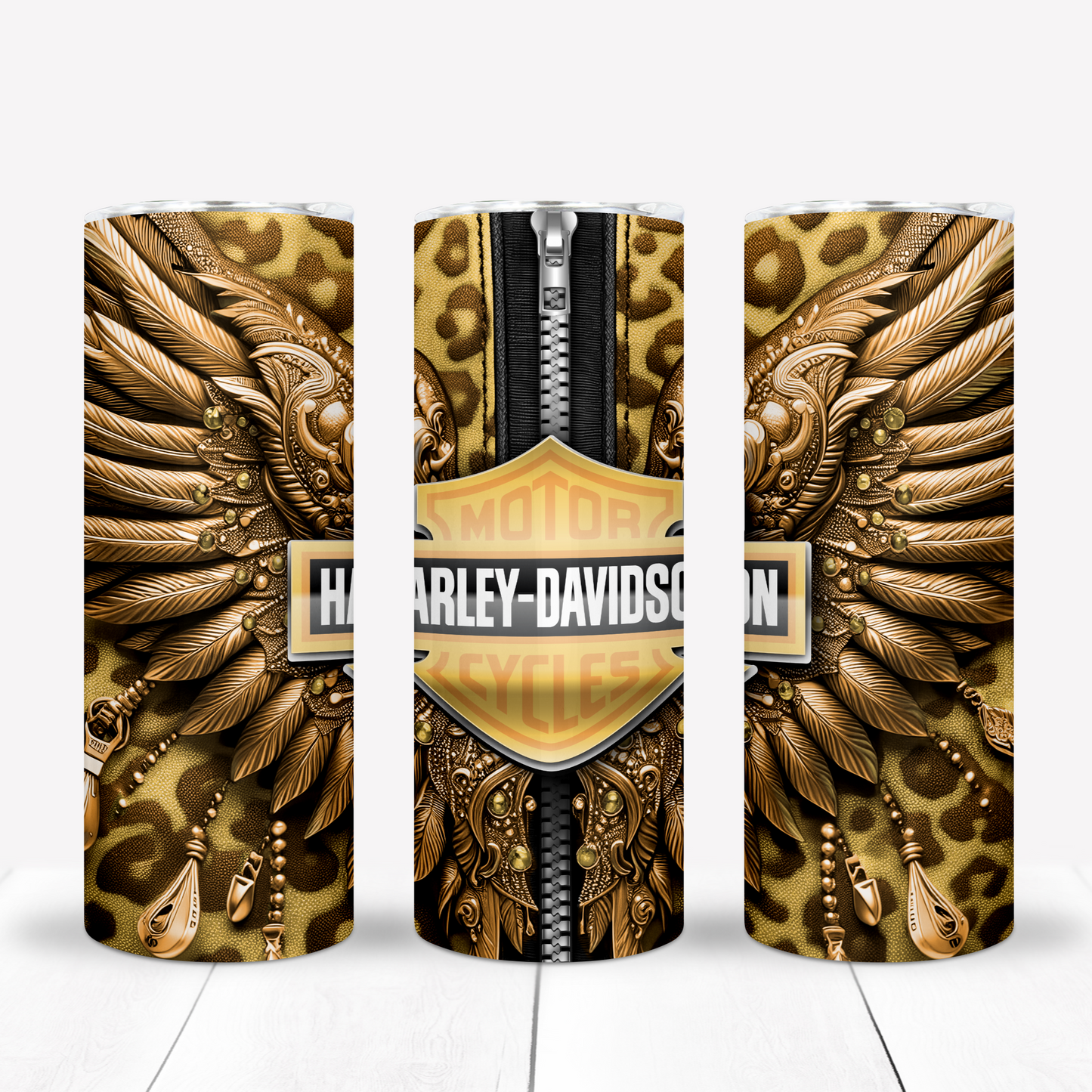 Motorcycle Metal Wings 20oz Sublimation 132 Image Bundle