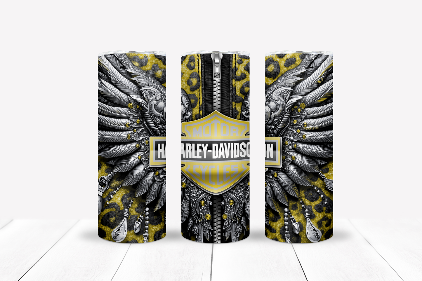 Motorcycle Metal Wings 20oz Sublimation 132 Image Bundle