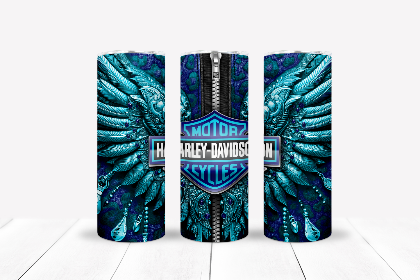 Motorcycle Metal Wings 20oz Sublimation 132 Image Bundle